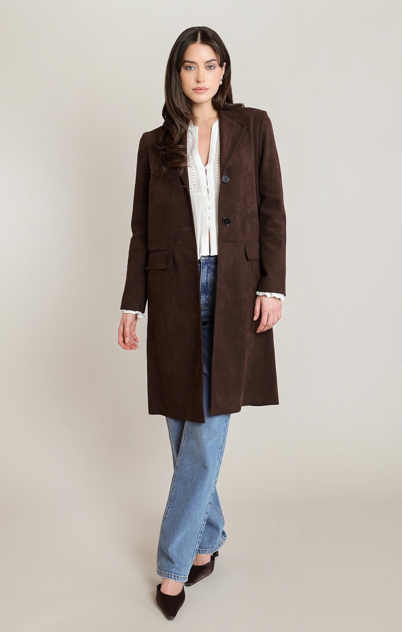 Suede Coat by Dex/Black Tape