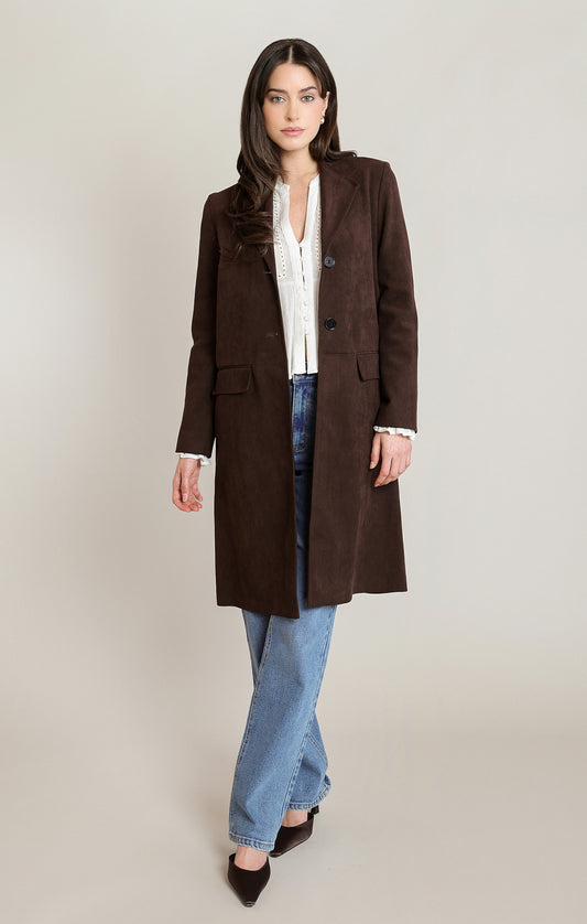 Suede Coat by Dex/Black Tape