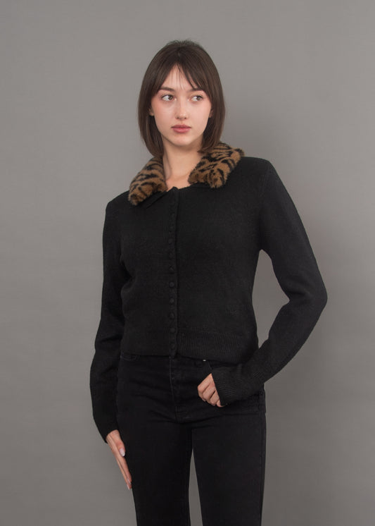 Atalanta Long Sleeve Crew Neck Cardigan