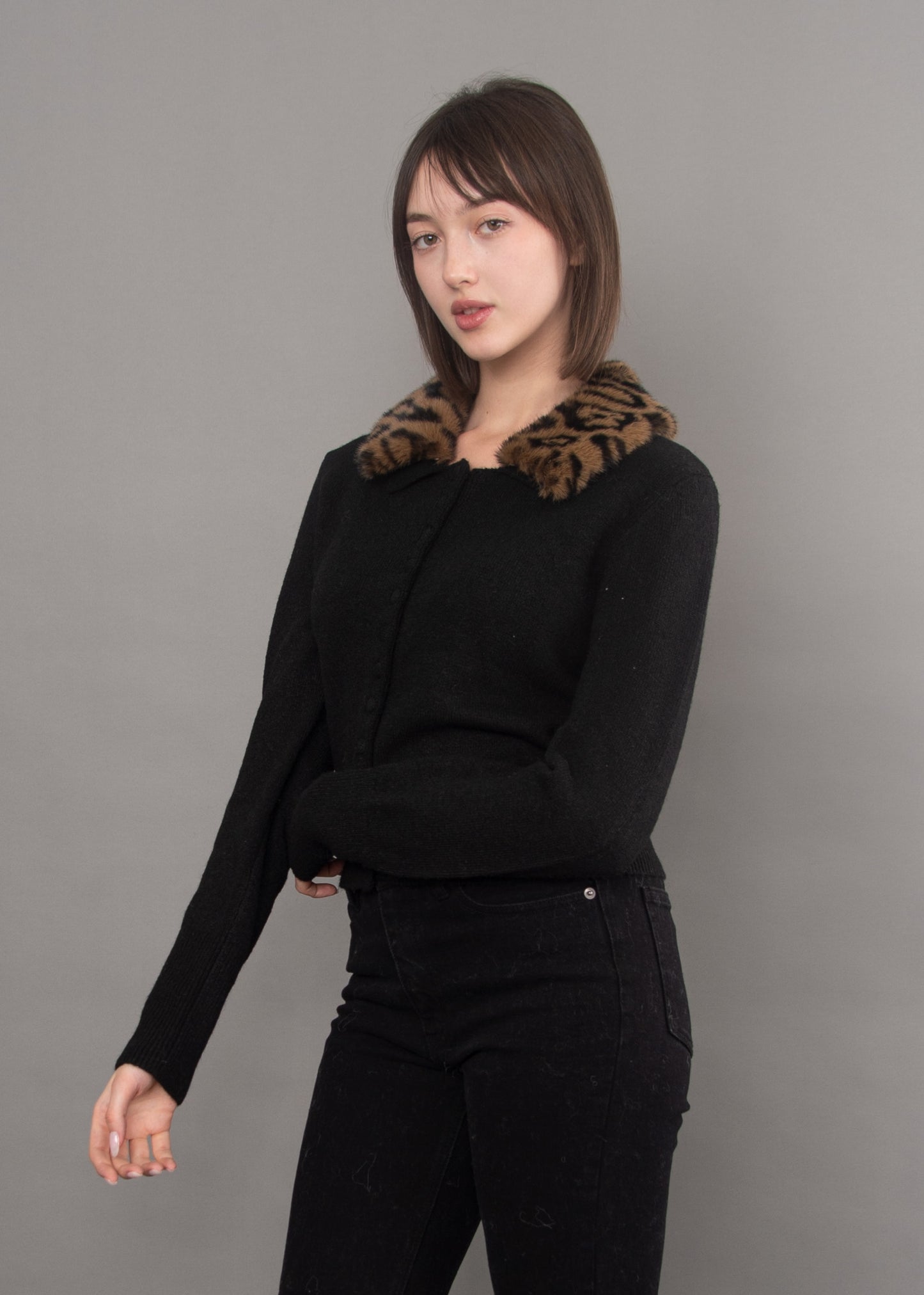 Atalanta Long Sleeve Crew Neck Cardigan