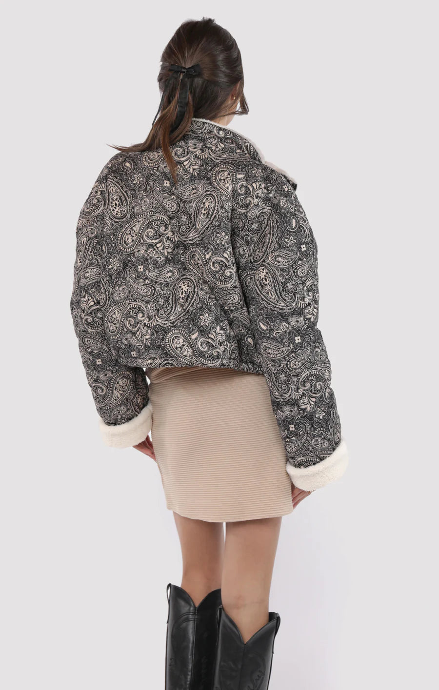 Cool Girl Quilted Sherpa Lined Jacket