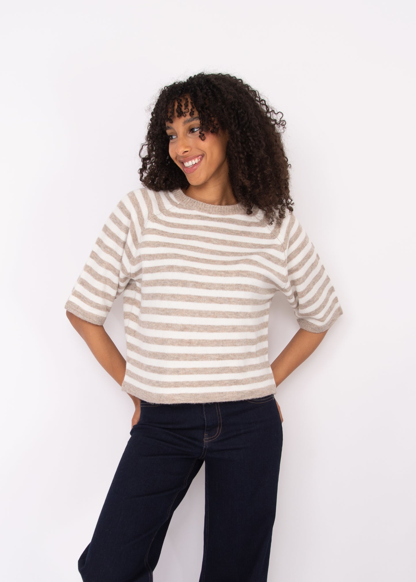 Ulla Striped Raglan Sleeve Pullover