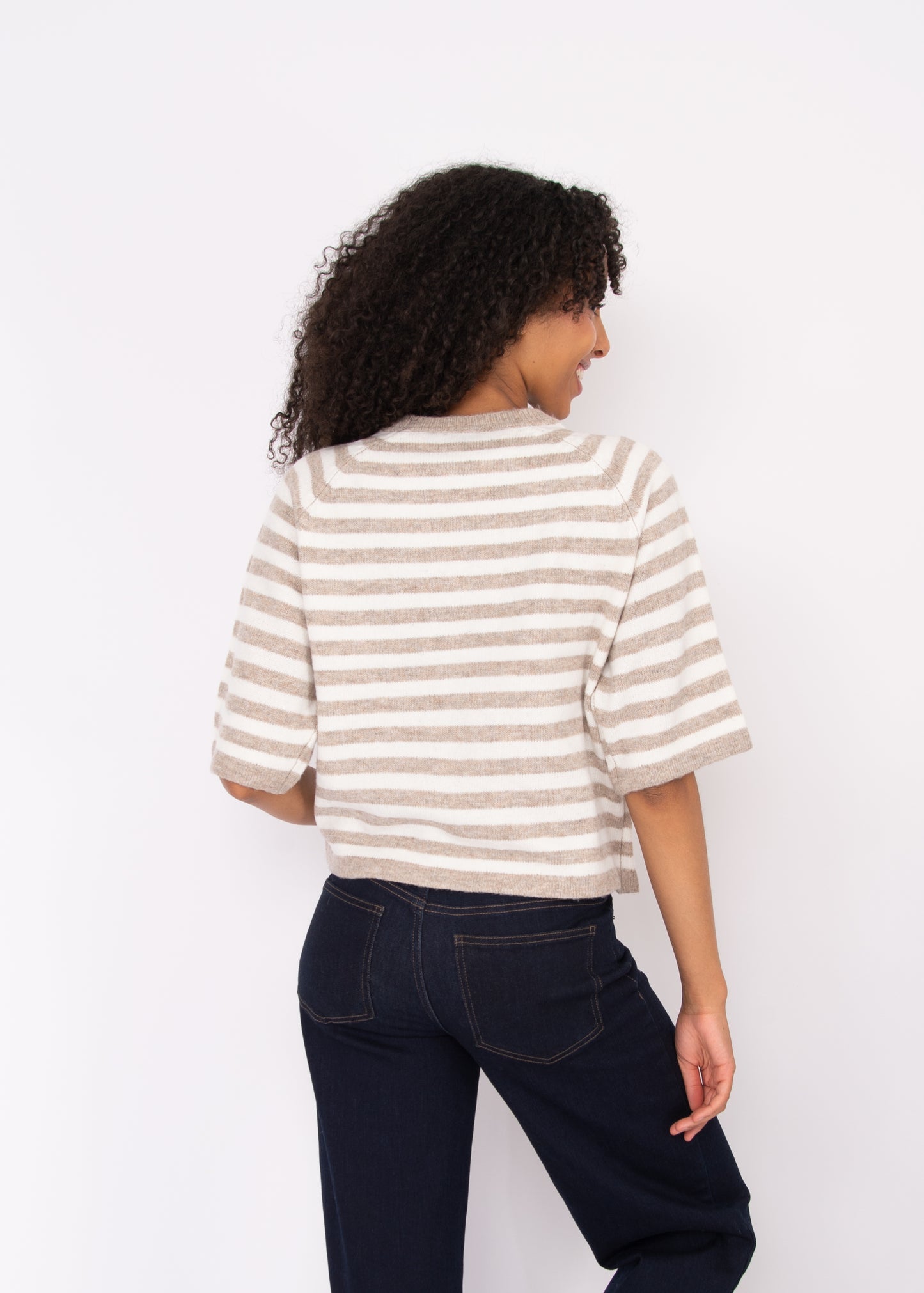Ulla Striped Raglan Sleeve Pullover