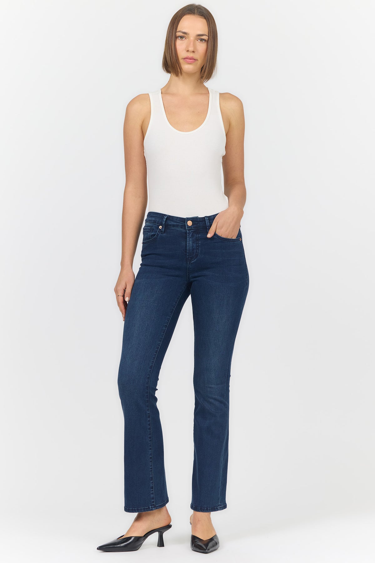 Jaxtyn Clean Hem Jeans - Princess