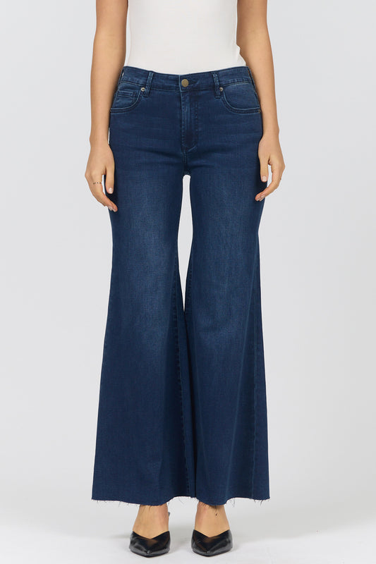 Hendrix Mid Rise Wide Leg Jean - Princess