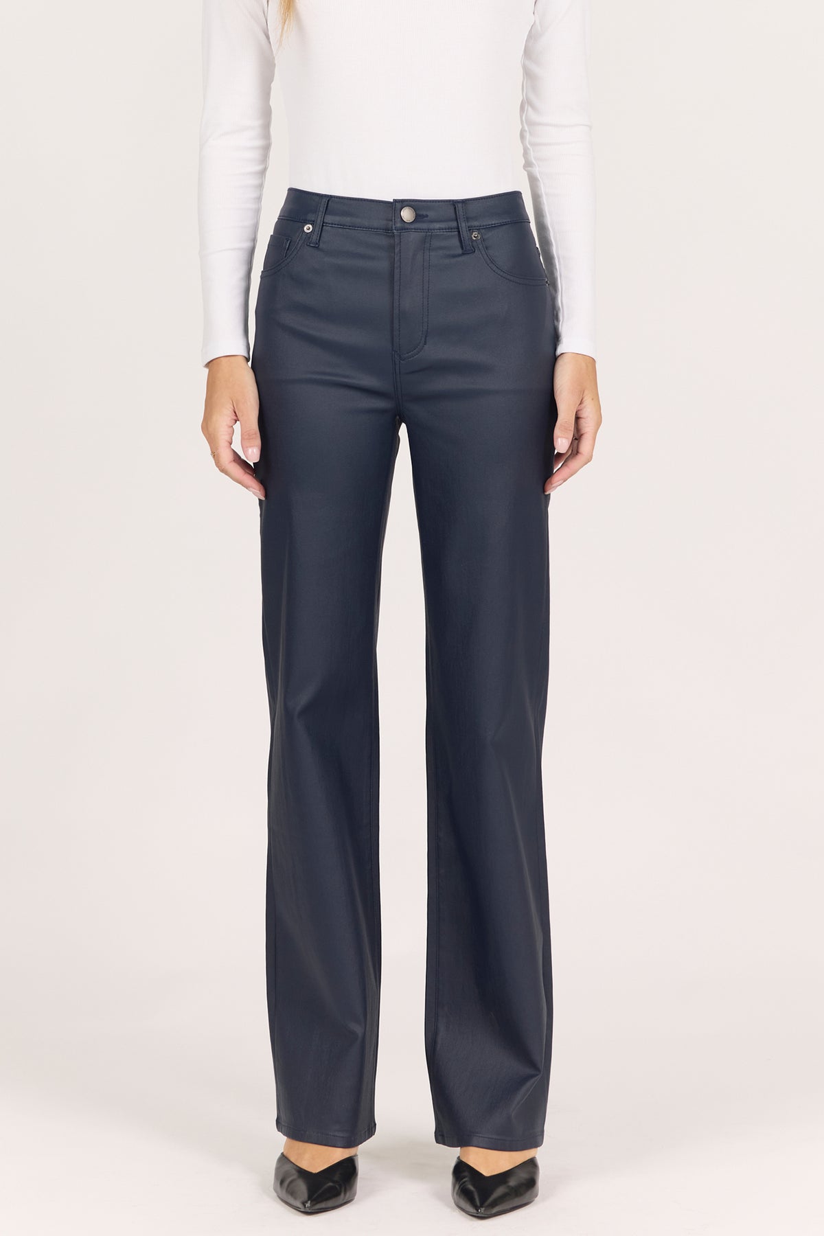 Margot Clean Hem Pants - Midnight Sapphire