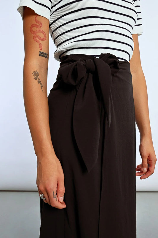 Side Tie Wrap Skirt